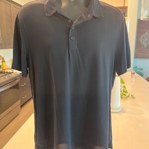 Lululemon Athletica Black Polo Shirt